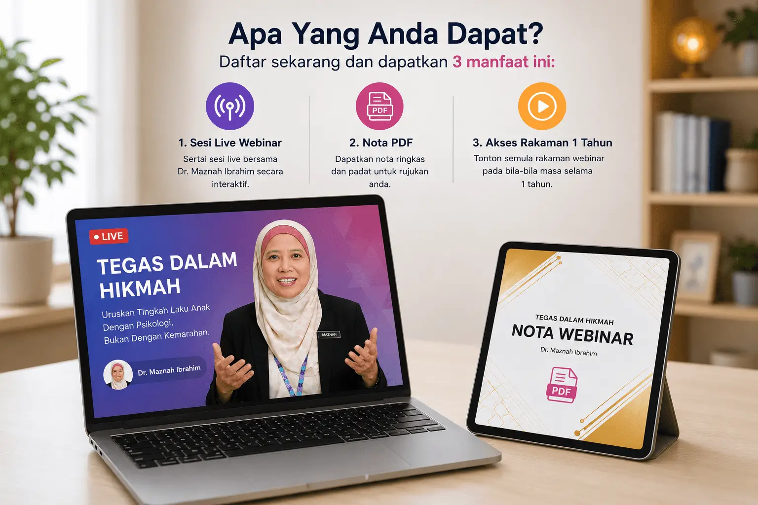Mockup Bundle Webinar Tegas Dalam Hikmah